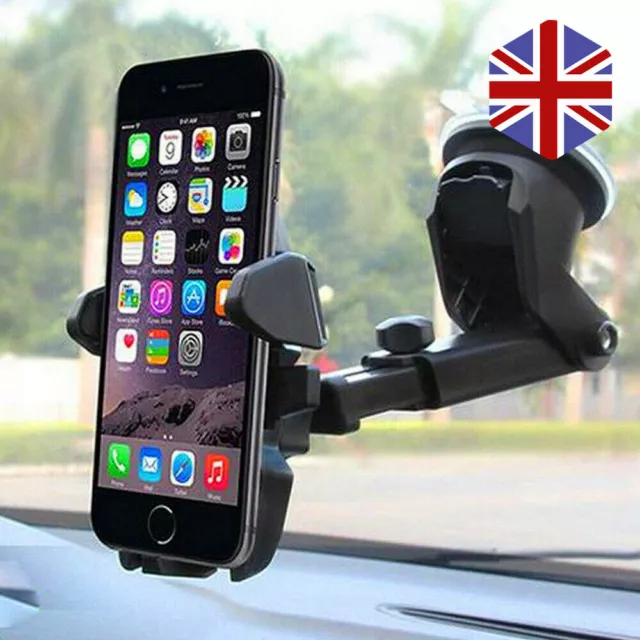 360° Rotatable In Car Suction Phone Holder Dashboard Windscreen Universal Mount!