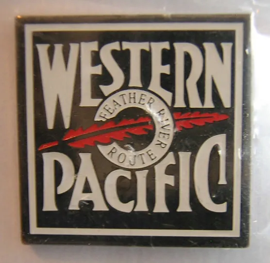 WESTERN PACIFIC Railroad PIN (e) Feather River Route