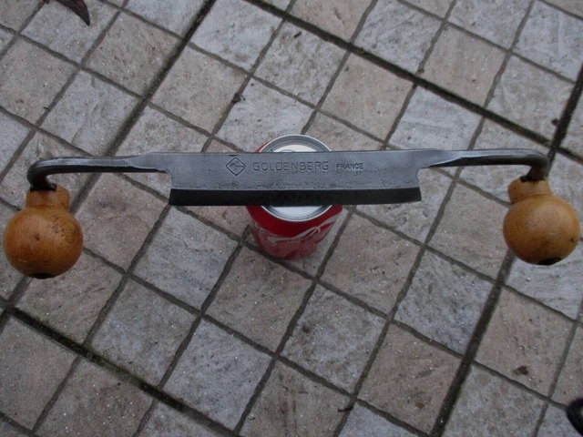 Vintage Wood Tool French Goldenberg Plane Draw Knife Spokeshave Nice Cut