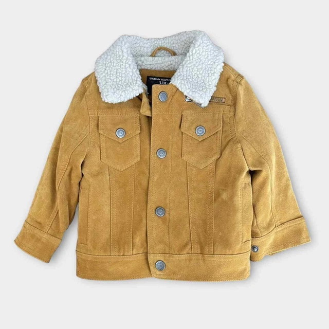 Urban Republic Baby/Toddler Sherpa Lined Trucker Jacket Camel Coat 18-24mos