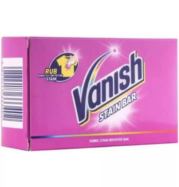 VANISH STAIN REMOVER Soap Bar PreWash Soap Bar Laundry Washing 75g