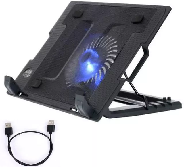 Base Supporto Raffreddamento Per Notebook Computer Pc Portatile 9 - 17" Gaming