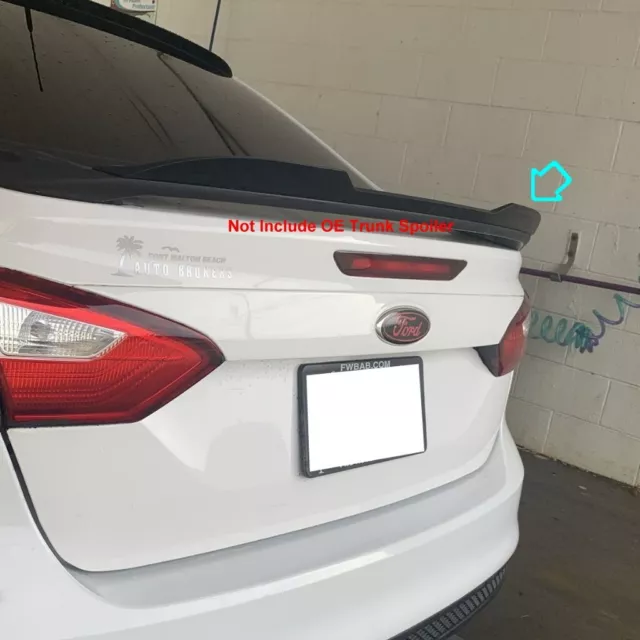 STOCK 264GC ADD-ON OE Trunk Spoiler Wing Fits 2011~2018 Ford Focus MK3  Sedan $92.70 - PicClick