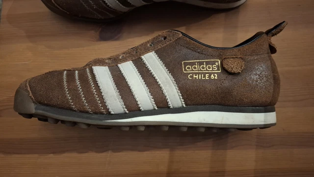 adidas gazelle silver green womens LIKE NEW* Vintage 2013 Adidas Chile 62 Brown UK 7 / EUR 40 2/3  Secondsoles