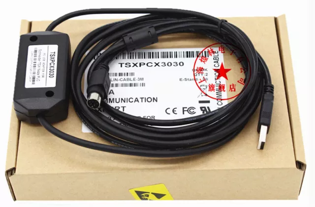 1PC Schneider TSXPCX3030 Programming plc Cable with USB/RS485 New