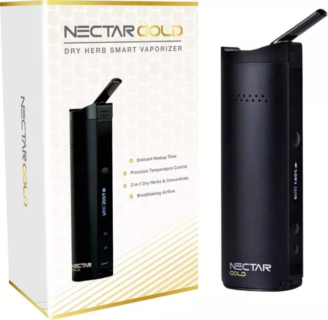 Nectar Gold Vaporisateur | Vaporisateur Herbe et Concentrés (2 en 1)