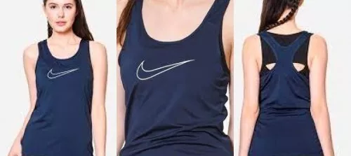 New Genuine NIKE Womens Navy Victory Dri-Fit Tank Top Vest  Small UK10 RRP £34