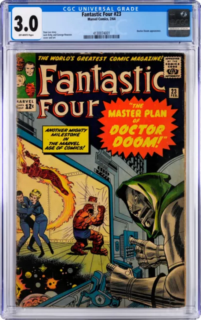 Fantastic Four #23 - Marvel 2/64 1964 CGC 3.0 Doctor Doom Appearance