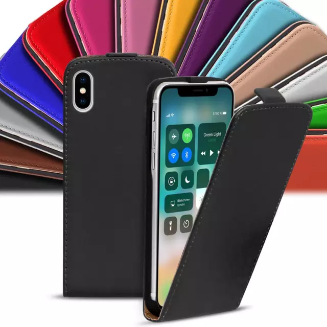 Handyhülle für Apple iPhone Slim Flip Case Handy Cover Tasche Schutzhülle Etui