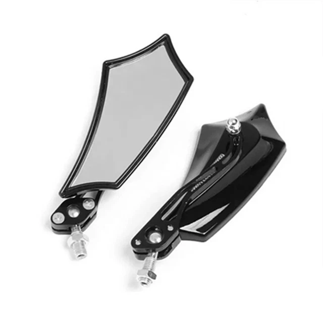 2 pièces Moto Rétroviseur Miroir latéral 8MM 10MM Pour Honda Kawasaki Suzuki BMW
