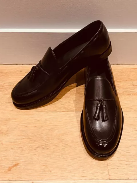 Bally Kenzio Mens Black Calf Leather Tassel Loafers Shoes UK 10.5 EU 44.5 £1050 3