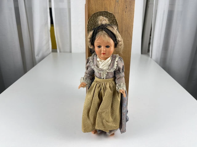 Poupée Claudine En Celluloïd - SNF 57 Yeux Bleus - Vintage Occasion