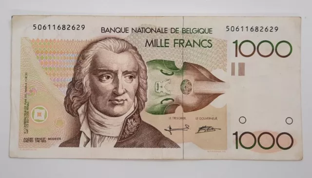 1992 - Nationale Bank Van Belgie, Belgium - 1000 Francs Banknote No. 50611682629