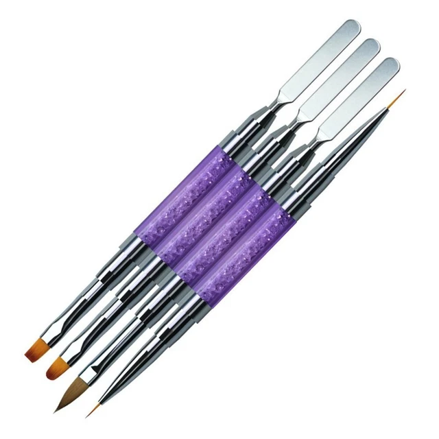 Cepillo para decoración de uñas Pluma de gel para uñas Herramienta de manicura
