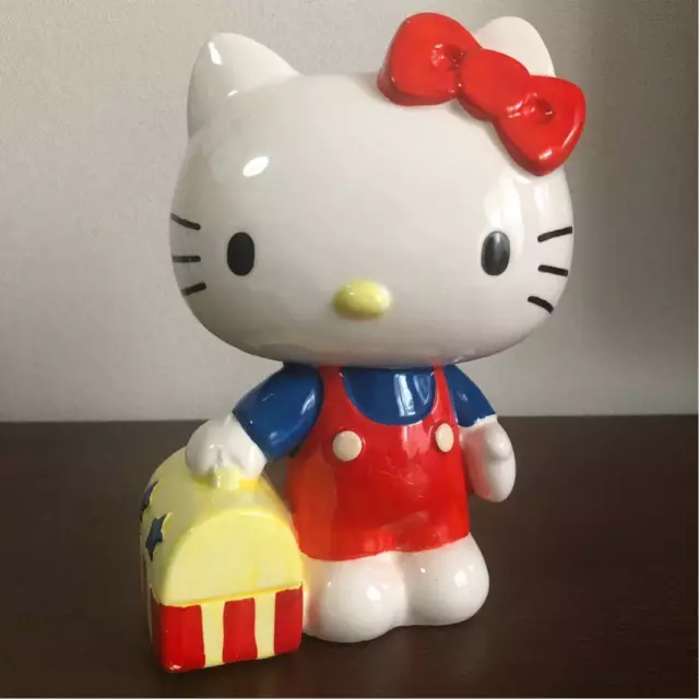 Hello Kitty Vintage 1976 Ceramic Coin Bank Sanrio Retro Japanese Made Unused