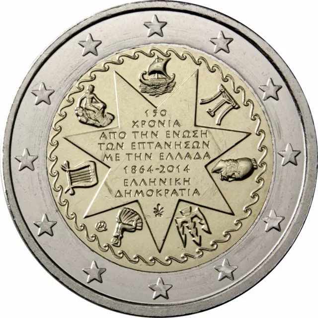 Greece 2 euro coin 2014 "Ionian Islands" UNC