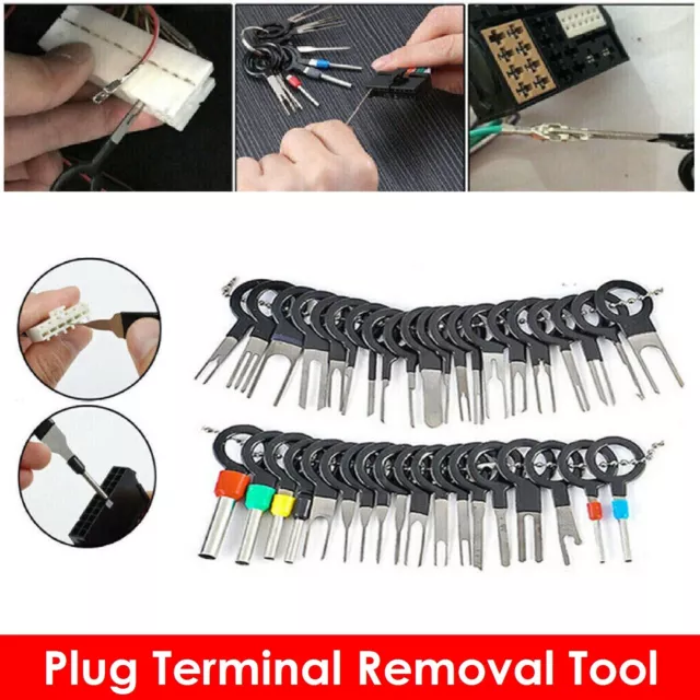 59Pcs Terminal Removal Tool Kit Depinning Pin Release Ejector Wire  Connector Key