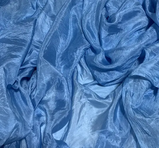 Hand Dyed EVENING BLUE China Silk HABOTAI Fabric