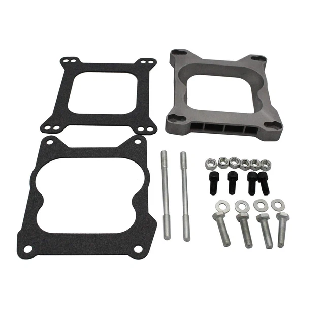 3/4" Open Carb Carburetor Adapter 4bbl Quadrajet Manifold to Holley Edelbrock