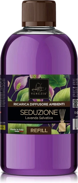 Ricarica Diffusore Bastoncini Lady Venezia 500ml - Fragranza Vaniglia Del Madagascar, Per Ambiente Profumato - Foto 10
