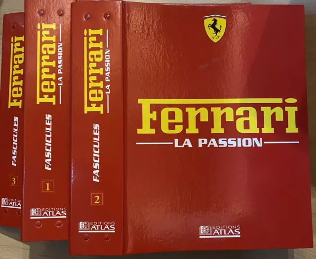 Collection De 3 Classeurs Ferrari Éditions Atlas