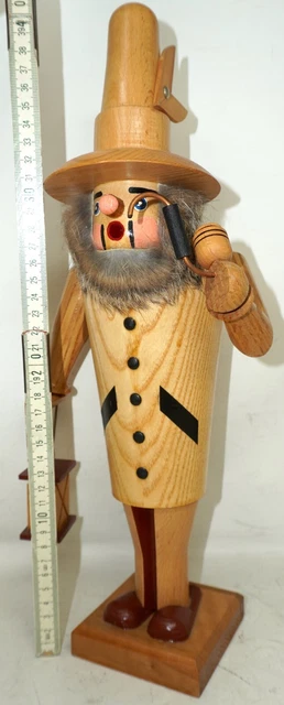 Räuchermann Räuchermännchen Erzgebirge Wärter Wächter DDR 42cm GERAUCHT /P30109