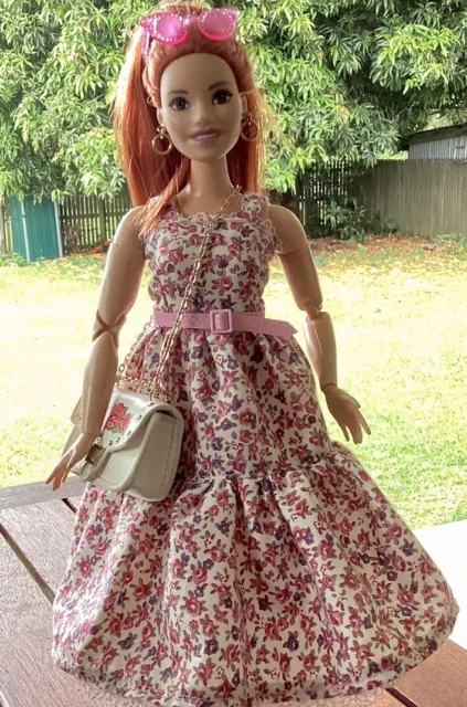 Curvy Doll Ruffled Tiered Dress. Made In Qld.