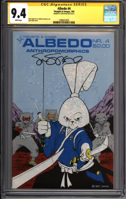 * ALBEDO #4 CGC 9.4 (1985) 3rd Usagi Yojimbo! Signed Stan Sakai (1580637005) *