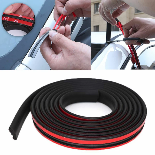 Benxdara 12 Guarnizione Finestra Porta Paraspifferi Finestre, D-Tipo Autoadesivo Striscia In - Foto 2