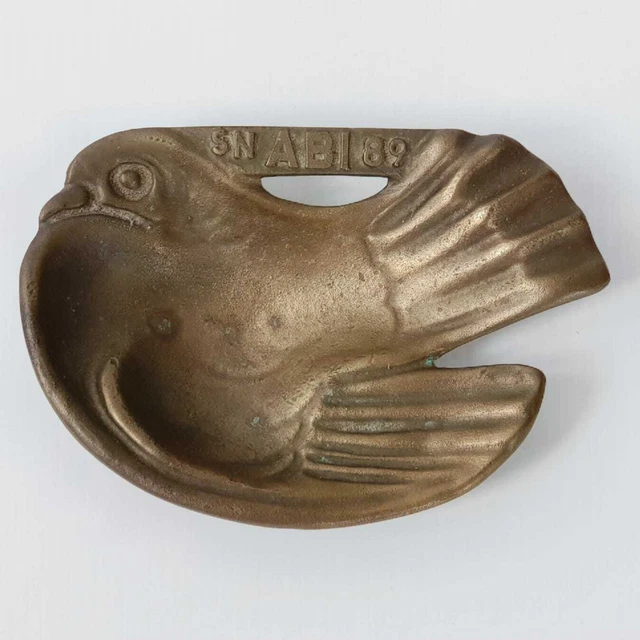 Joli petit canard vide-poche ou cendrier en laiton, 75/80 millimètres, collection, pièce unique vintage - France