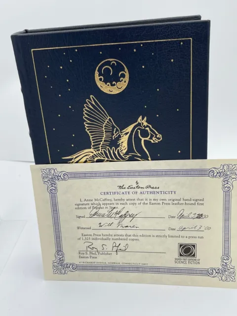 Pegasus in Space  by Anne Mccaffrey   Leather SIGNED & COA Limited Edition