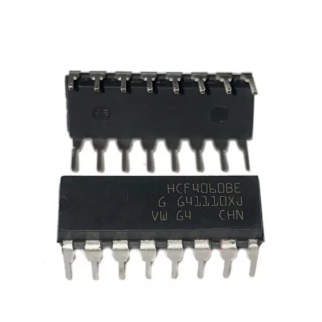 10 PCS HCF4060BE DIP-16 HCF4060 14-Stage Binary Ripple Counter With Oscillator