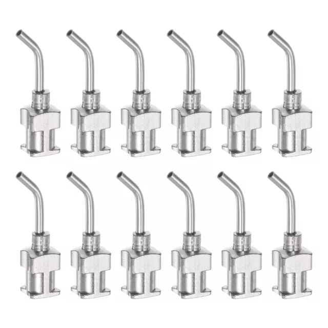 12pcs Dispensing Needles 16G 1/2" SUS304 Blunt Tip Bent Needles with Luer Lock