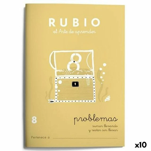 Mathematik-Heft Rubio Nº 8 A5 Spanisch 20 Bettlaken [10 Stück]