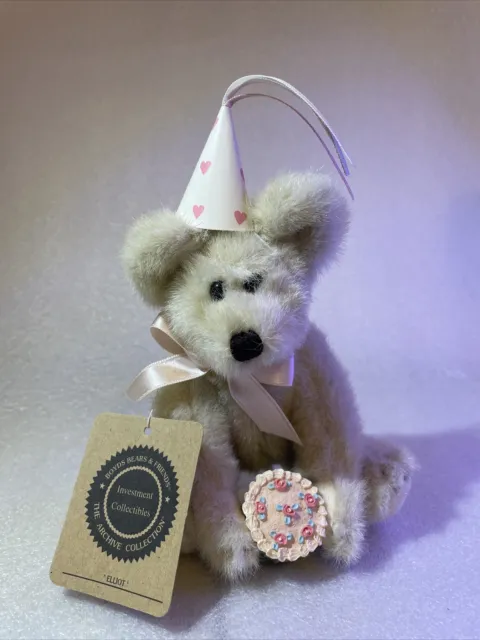 Mini Birthday Bear Boyds Bears & Friends Archive Collection Stuffed Plush Elliot