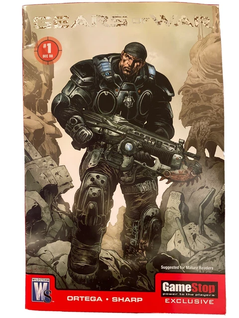 Gears of War #1 GameStop Exclusive Variant Cover Liam Sharp 2008 Wildstorm