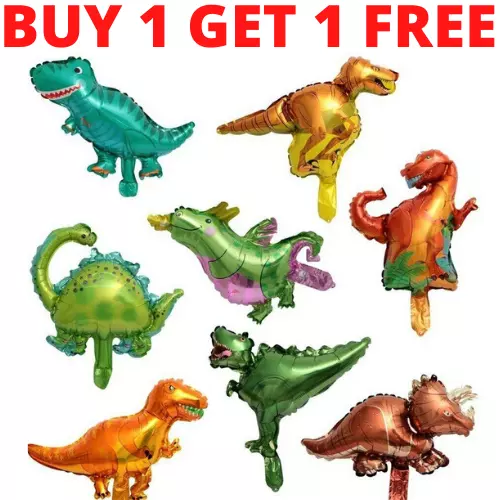 Dinosaur Foil Balloons Air Baloons Children Birthday Party T-REX RAPTOR Dinos UK