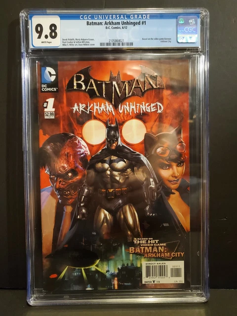 Batman Arkham Unhinged 1 CGC 9.8, DC Comics, 2012, Video Game based 🔥