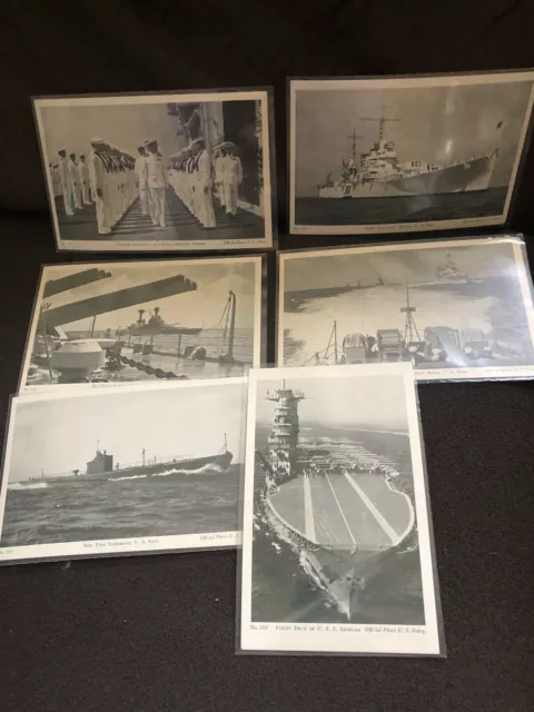 US Navy World War 2 Avenge Pearl Harbor Vintage Postcard Lot of 6