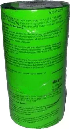 14,000 Monarch Paxar 1136 Price Gun Labels Fluorescent Green Pricing Labeller