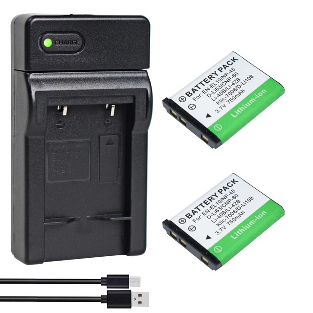 2X BATTERY +CHARGER for Fujifilm FinePix JX250 XP50 Z90 JZ300