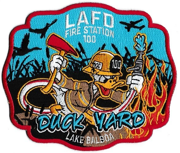 LAFD Station 100 Duck Yard Lake Balboa California NEW - Fire Patch