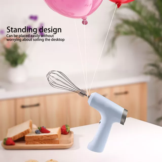 HG USB Charging Cordless Egg Whisk Adjustable Stainless Steel Electric Hand SL