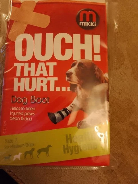 MIKKI OUCH that hurt Dog Boot Size 4 For Extra Large Dogs