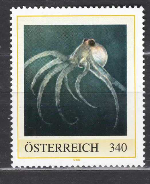 Personalisierte Sonderedition Postfrisch ** MNH Tintenfisch Nominale € 3,40