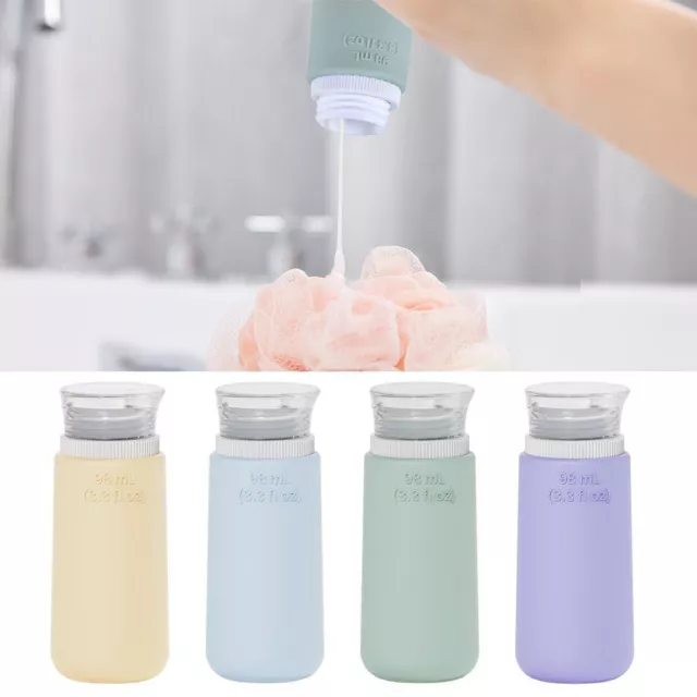 68ML/98ML Silicone Refillable Bottles Squeeze Shampoo Sub-Bottling  Travel