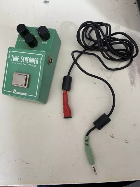 Ibanez TS808 Tube Screamer Overdrive Pro Distortion Pedal With Power Adapter!