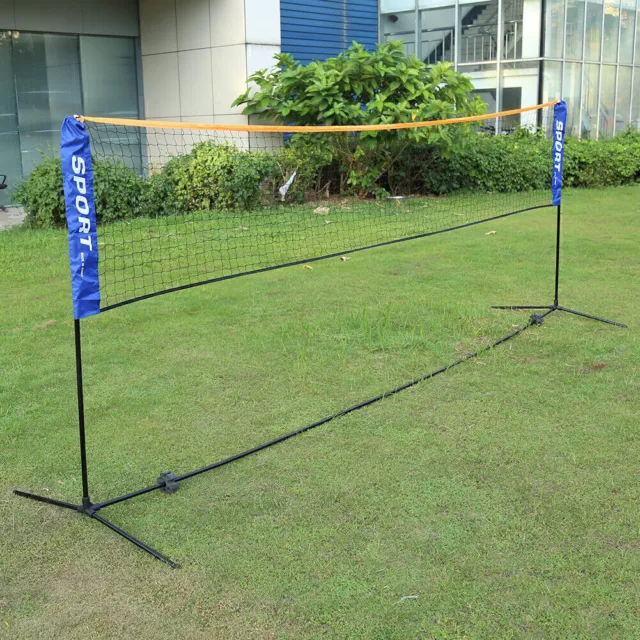 6.1M Portable Standard Training Volleyball Badminton Tennis-Net Outdoor Sports~