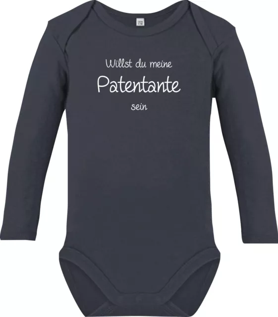 Langarm Baby Body, Willst du meine Patentante sein? X1142012506