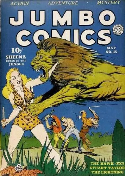 Jumbo Comics #1-167 Full Run On Dvd Rom Fiction House Sheena Vintage Golden Age